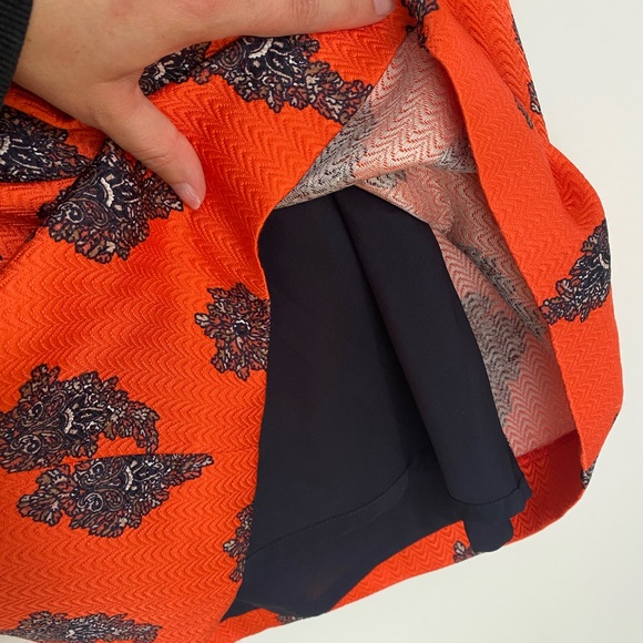 Club Monaco Paisley Silk and Wool Mini Dress - Picture 6 of 7